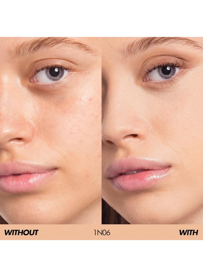 Makeup Make Up For Ever Hd Skin Foundation 1N06 Porcelain 30ml - Image 5